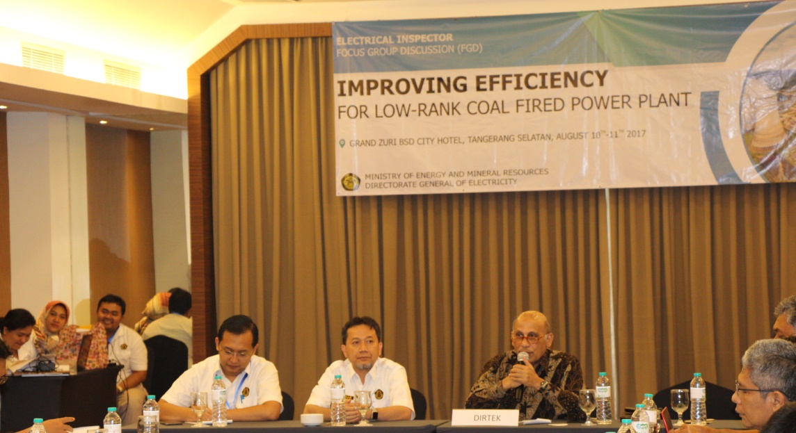 Ditjen Ketenagalistrikan Selenggarakan FGD Guna Bahas Peningkatan Efisiensi PLTU Batubara Kalori Rendah