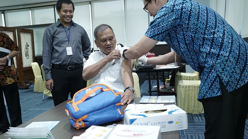 Ditjen Migas KESDM Gelar Vaksinasi Difteri Gratis