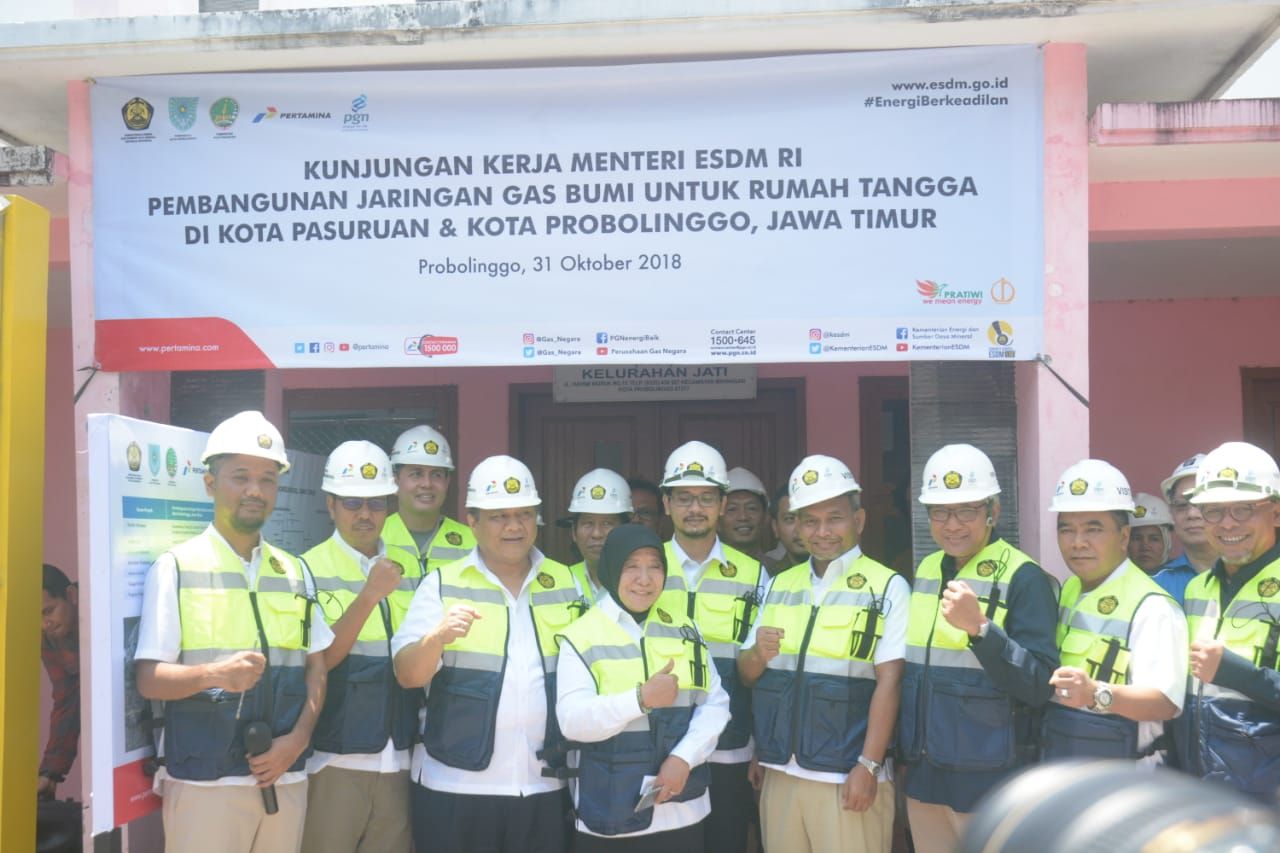 ESDM Tinjau Perkembangan Jargas di Probolinggo dan Pasuruan