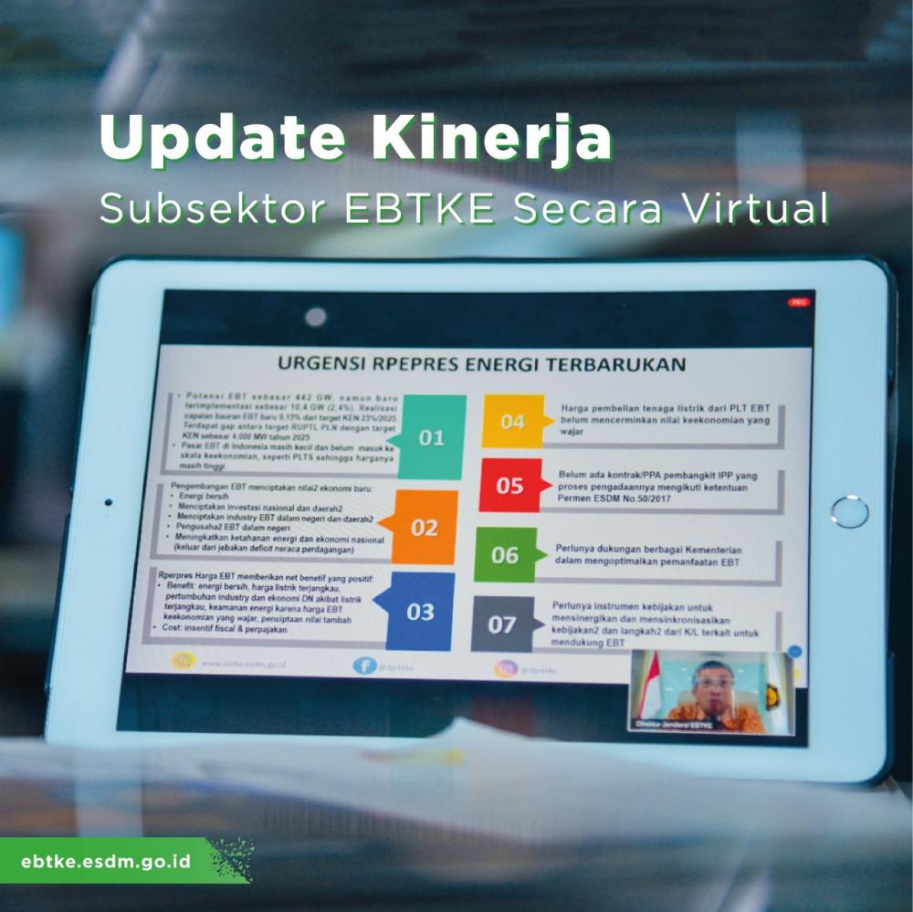 Fact Sheet : Update Kinerja Subsektor EBTKE Tahun 2020
