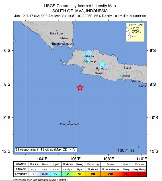 Gempa Bumi Barat Daya Sukabumi Pagi Ini, Dirasakan Hingga Bandung Dan Jakarta