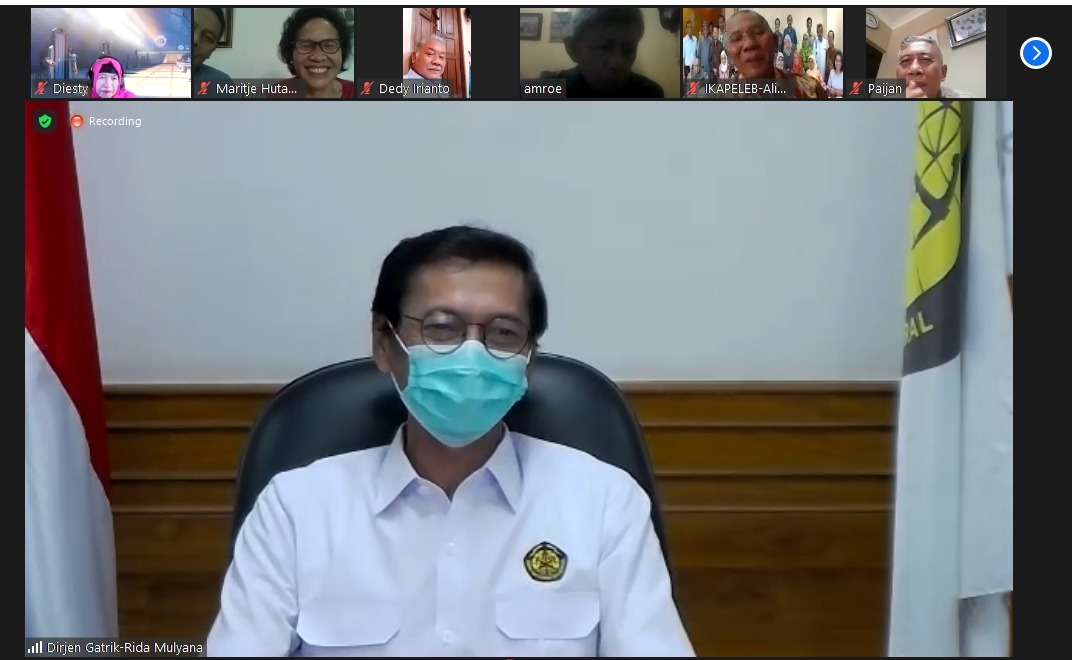 Hadapi COVID-19, Ini Pesan Dirjen Gatrik untuk IKAPELEB 
