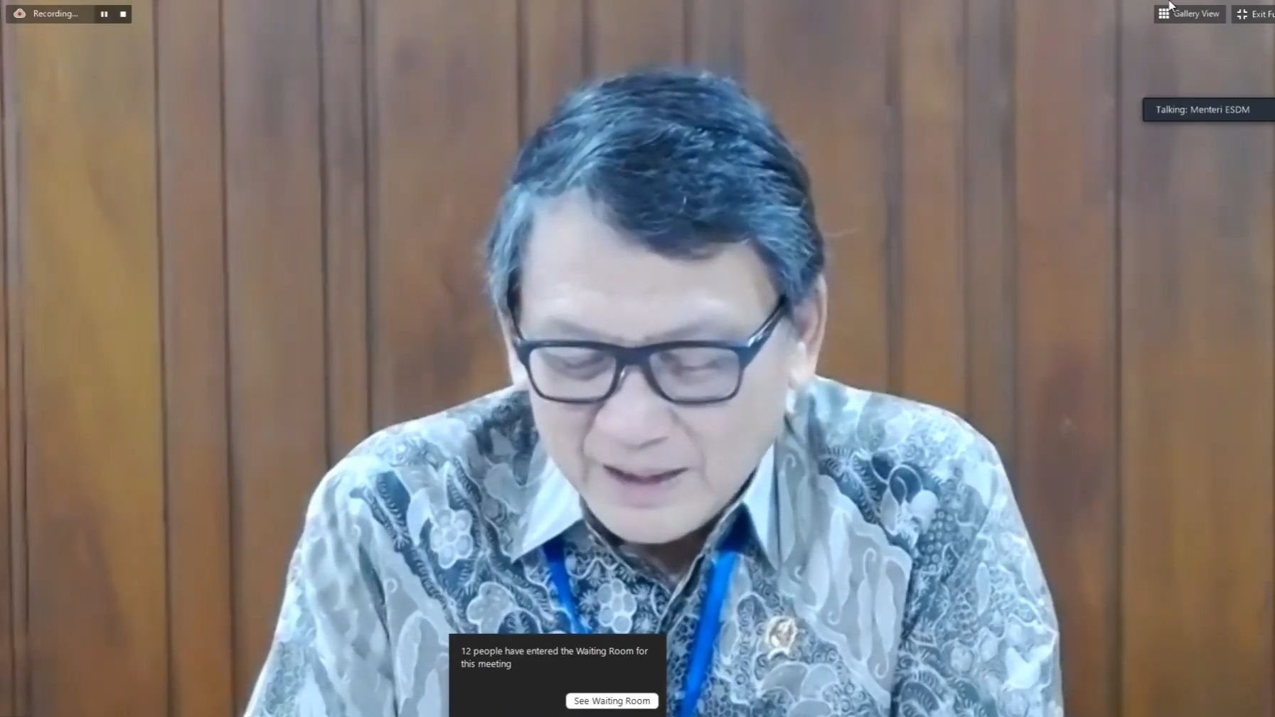 Halal bi Halal Virtual KESDM, Menteri Arifin: Mari Kita Satukan Visi