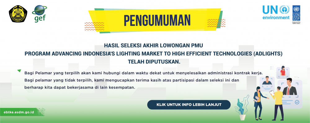 Hasil Seleksi Akhir Lowongan Project Management Unit (PMU) Program ADLIGHT