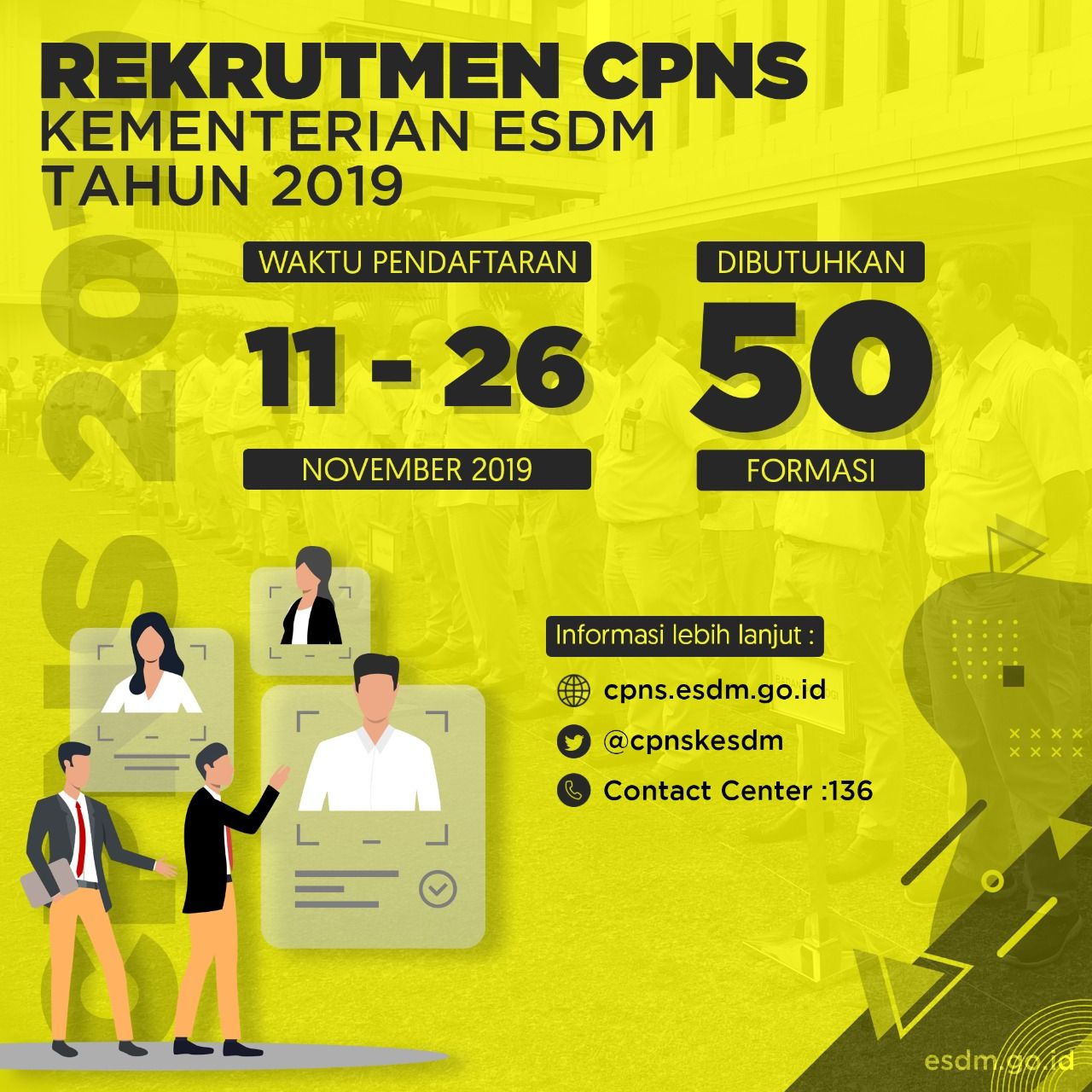 Hasil Ujian CPNS Kementerian ESDM Ditampilkan Real Time