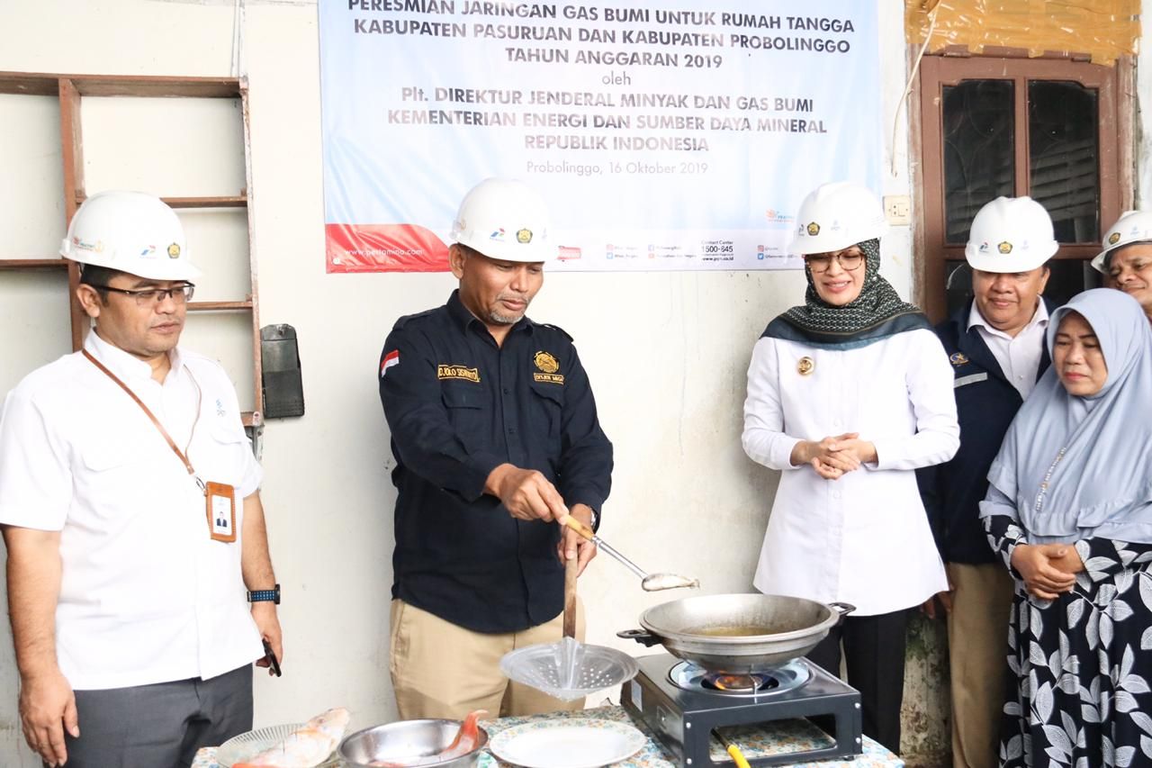 Jargas 8.150 SR Diresmikan, Warga Kabupaten Probolinggo dan Pasuruan Nikmati Gas Bumi Bersih dan Murah