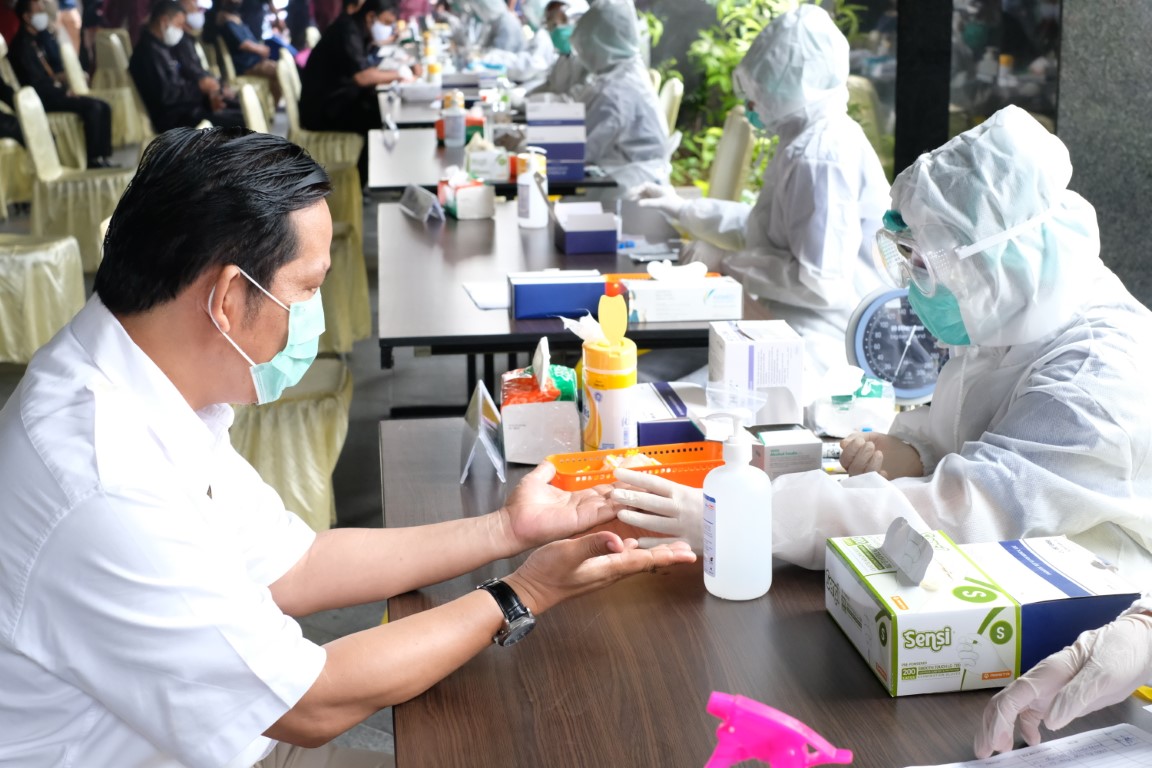 Jelang WFO, Ditjen Migas Laksanakan Rapid Test Untuk Seluruh Pegawai