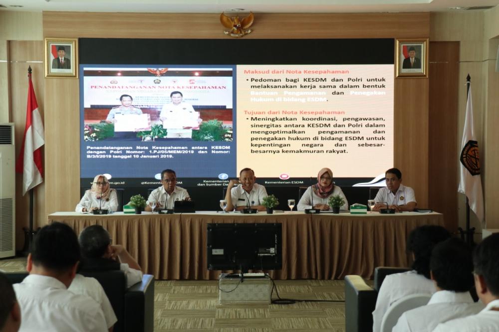 Kementerian ESDM dan POLRI Wujudkan Komitmen Kerjasama Penegakan Hukum di Bidang ESDM