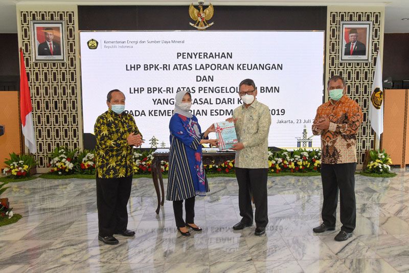 Kementerian ESDM Kembali Raih Opini Wajar Tanpa Pengecualian