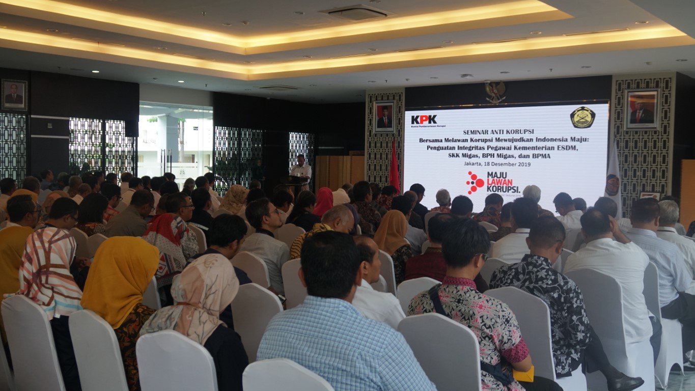 Kementerian ESDM Selenggarakan Seminar Anti Korupsi: Bersama Mewujudkan Indonesia Maju