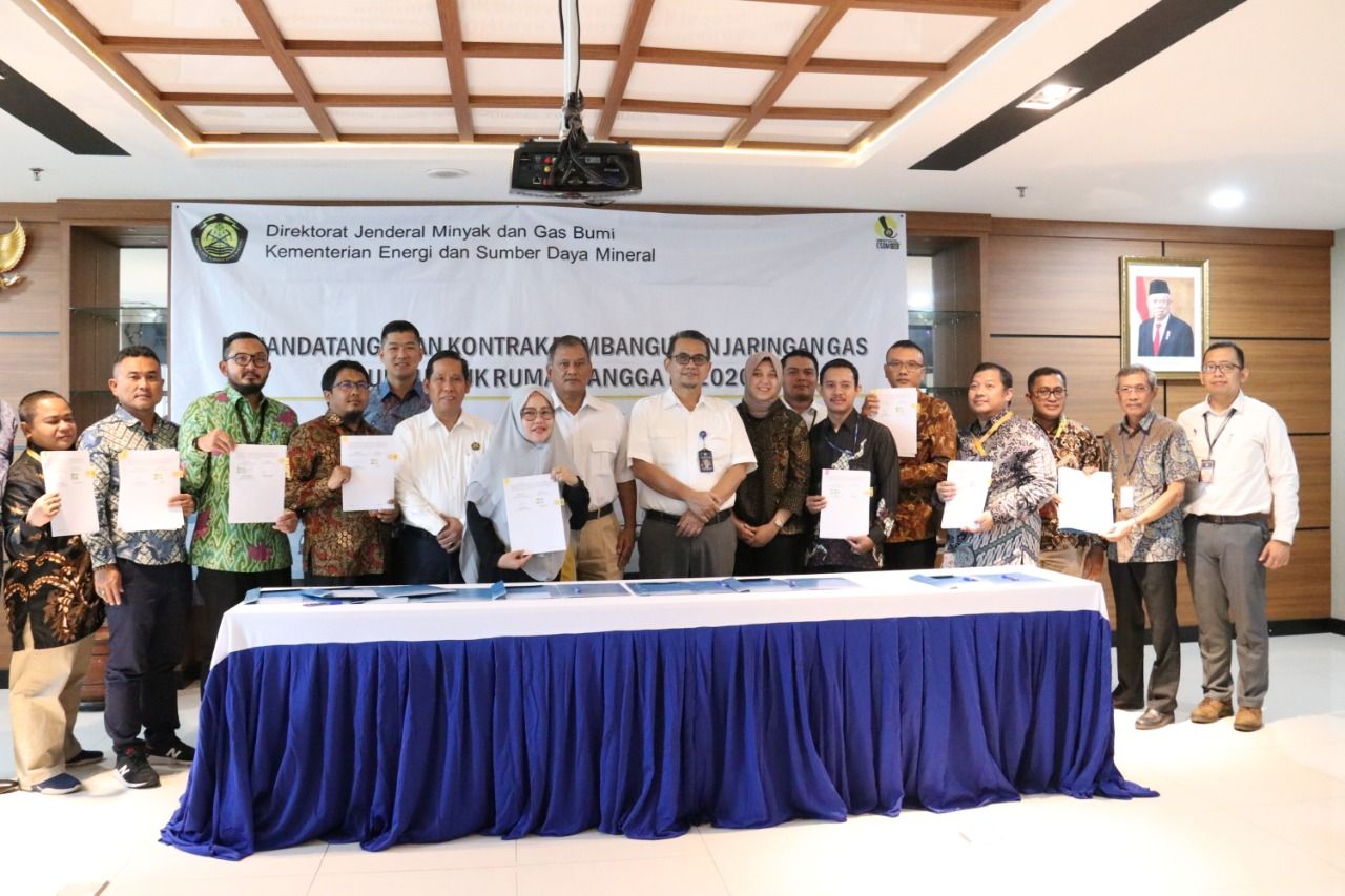 Kontrak Pembangunan Jargas Tahun 2020 Senilai Rp 862 Miliar Diteken