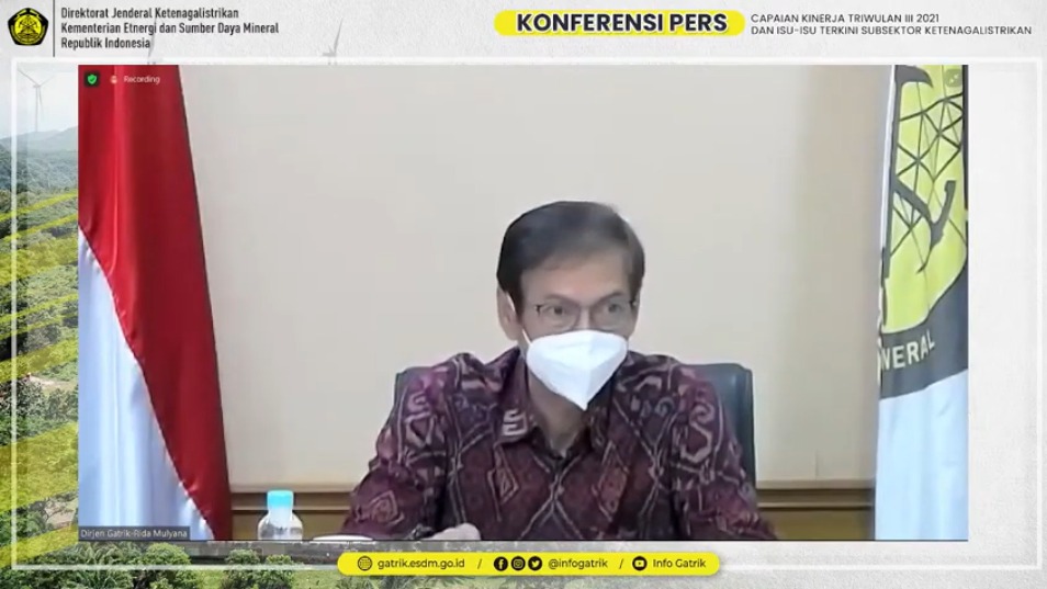 Kuartal III 2021, Konsumsi Listrik Per Kapita Meningkat Capai 1.109 kWh