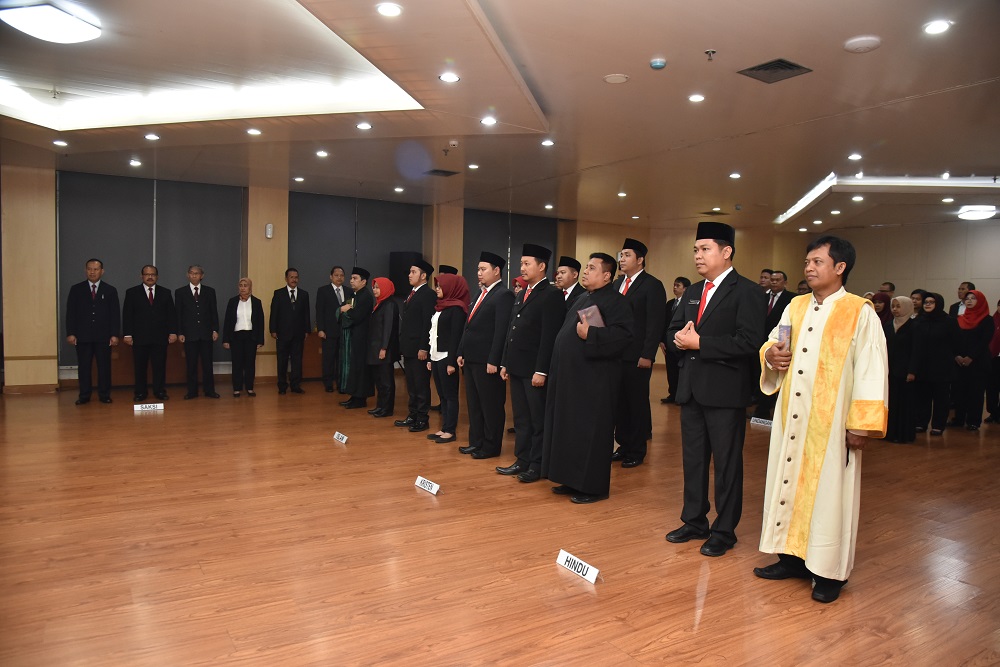 Lantik Pejabat Fungsional, Kepala BPSDM Ingatkan Tanggung Jawab 