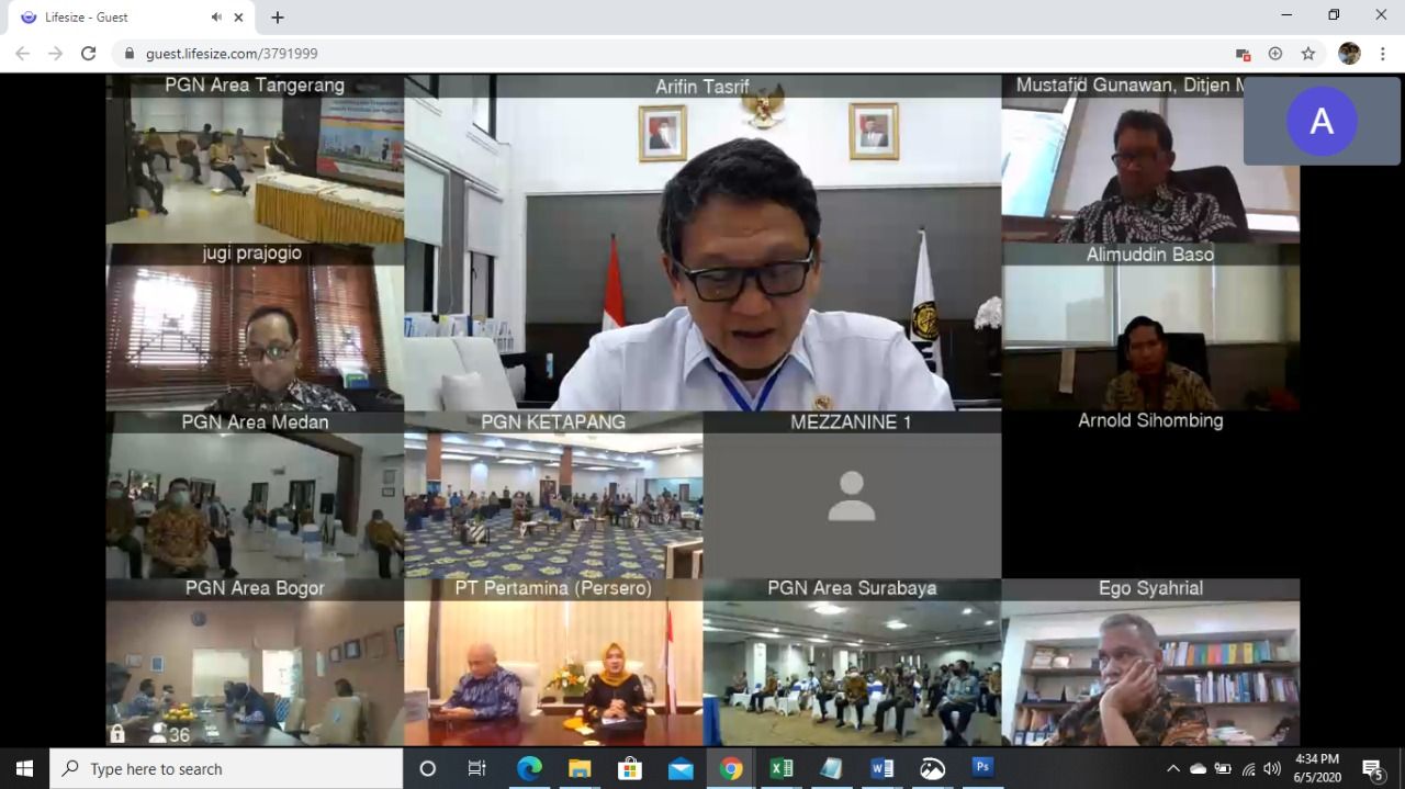 Menteri Arifin Saksikan Penandatanganan Nota Kesepahaman PGN dengan 177 Pelanggan Industri Tertentu