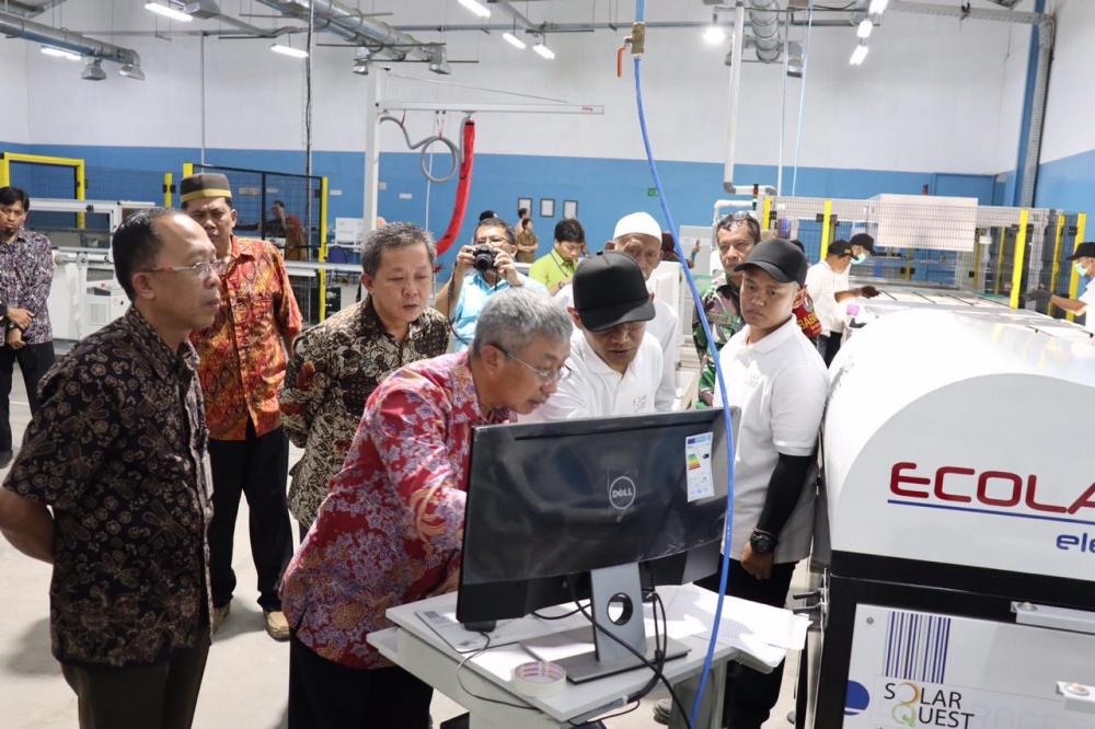 Pabrikan Modul Surya Solar Quest Resmi Beroperasi Di Bogor