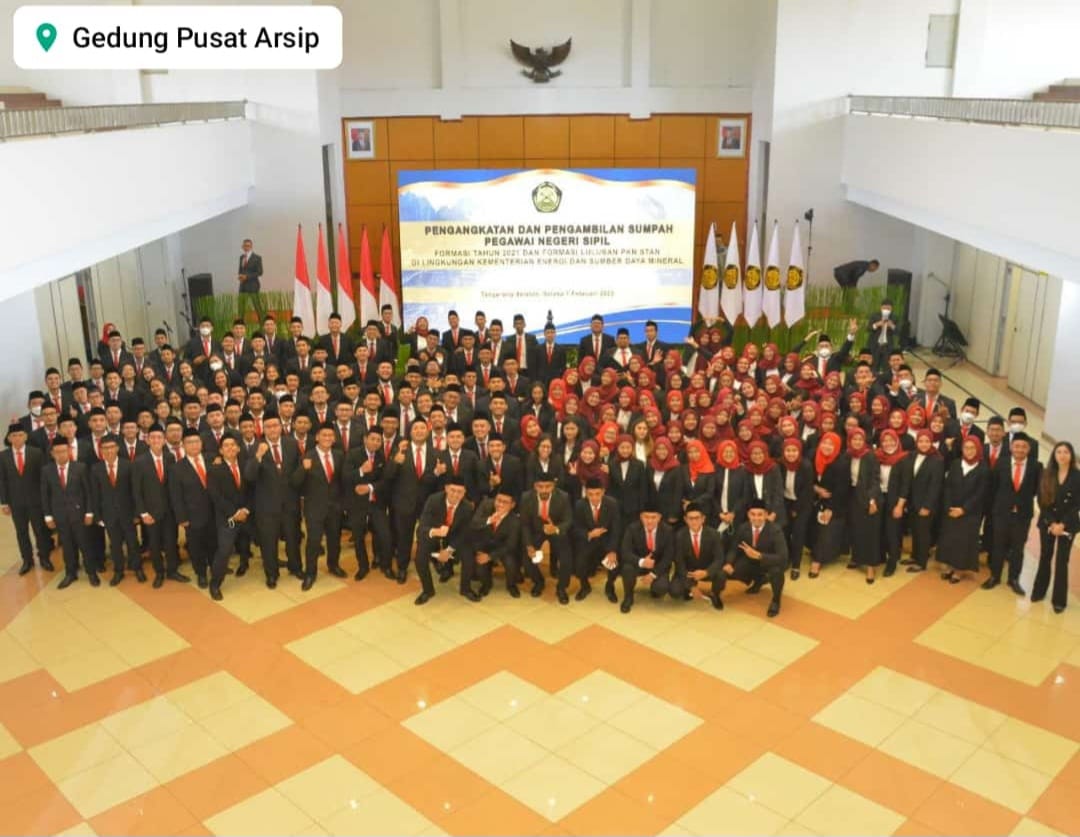 Pelantikan PNS Kementerian ESDM, Pegawai Diimbau Tingkatkan Potensi