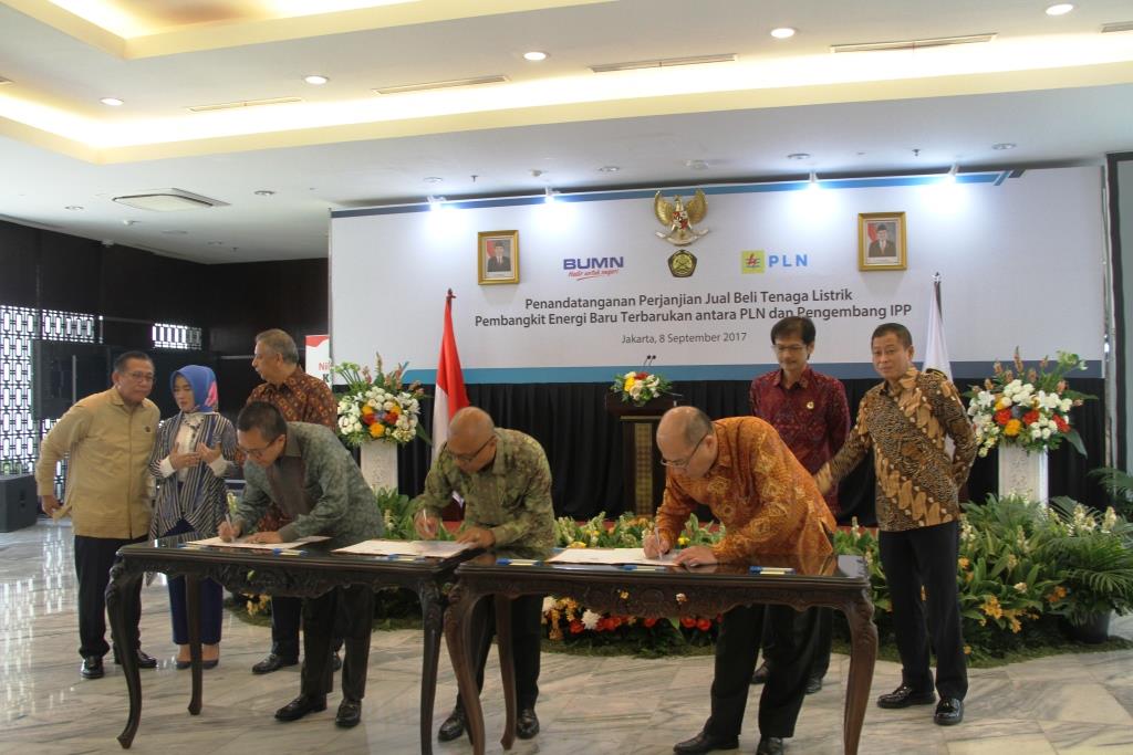 Penandatanganan Sebelas PPA, Pembangkit EBT Tetap Diminati