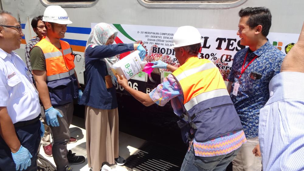 Pengujian B30 pada Kereta Api Mulai Berjalan