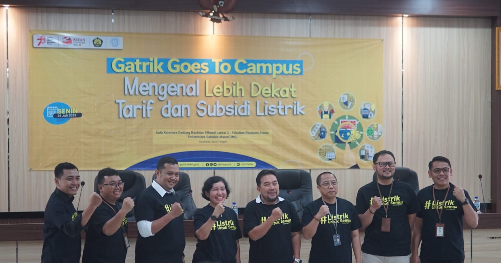Perkenalkan Kebijakan Tarif dan Subsidi Listrik, Gatrik Goes to Campus Digelar di UNS