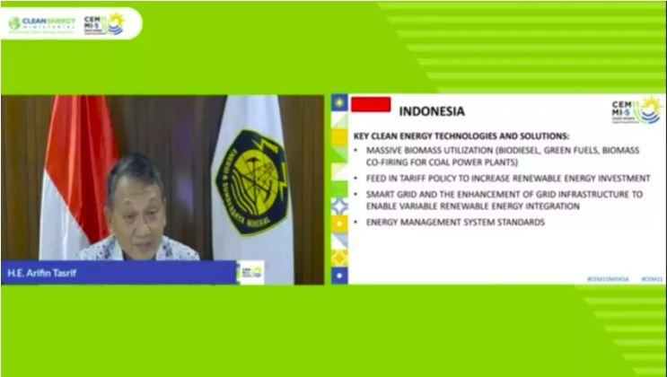 Pertemuan CEM 11, Menteri ESDM Paparkan Langkah Pemanfaatan Energi Bersih Indonesia