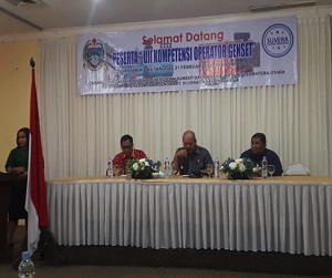 PPSDM KEBTKE Gelar Uji Kompetensi Operator Genset di Provinsi Sumatera Utara Tahun 2019