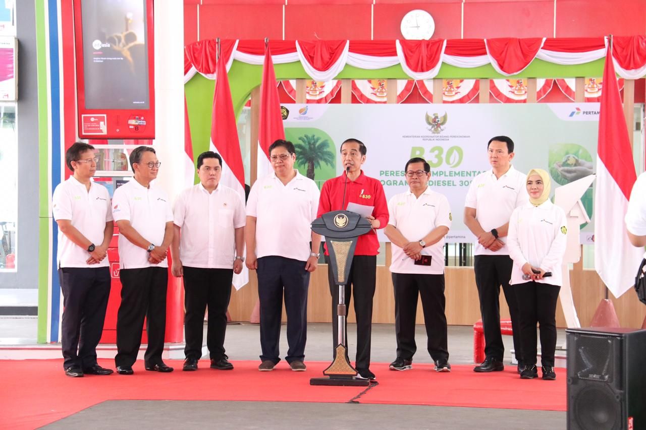 Presiden Jokowi Resmikan Implementasi B30, Tekan Impor BBM