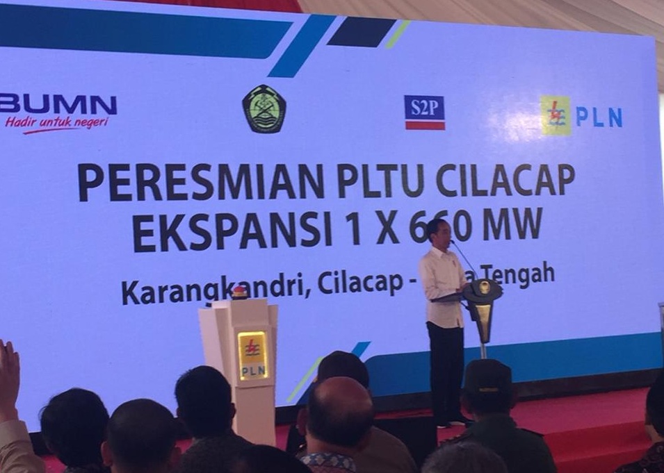 Presiden Jokowi Resmikan PLTU Cilacap Ekspansi 1x660 MW