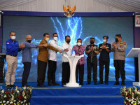 Resmikan PLGTU Riau, Menteri ESDM: Pasokan Listrik Sumatera Tambah Andal