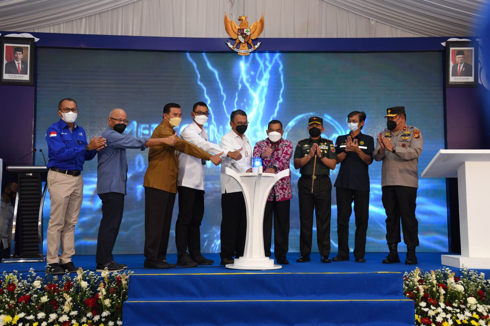 Resmikan PLGTU Riau, Menteri ESDM: Pasokan Listrik Sumatera Tambah Andal