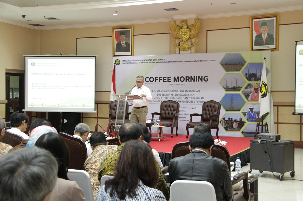 Selenggarakan Coffee Morning, Ditjen Gatrik Sosialisasikan Penataan Regulasi