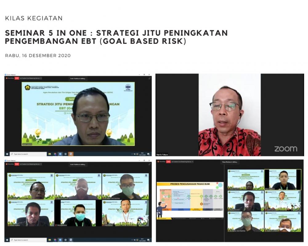 Seminar Strategi Jitu Peningkatan Pengembangan EBT Berbasis Risiko