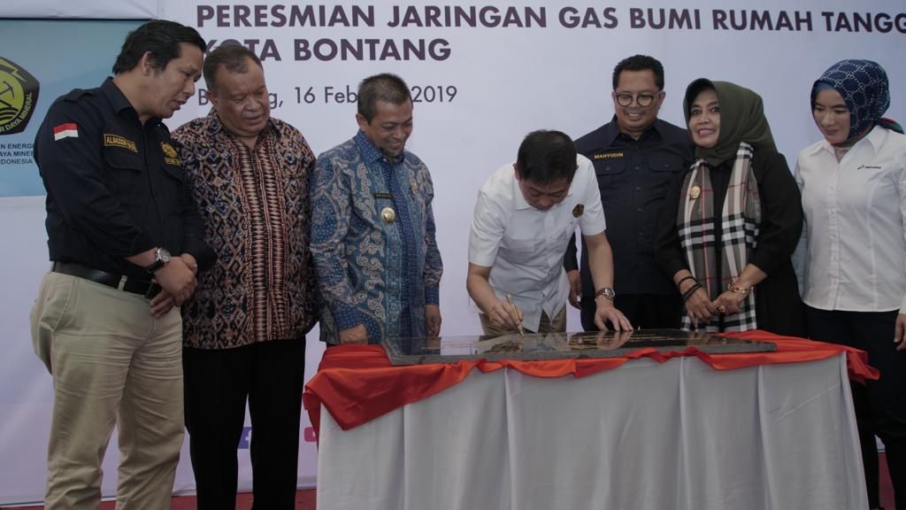 Setelah Tarakan, Menteri Jonan Resmikan 5.005 SR Jaringan Gas Kota Bontang