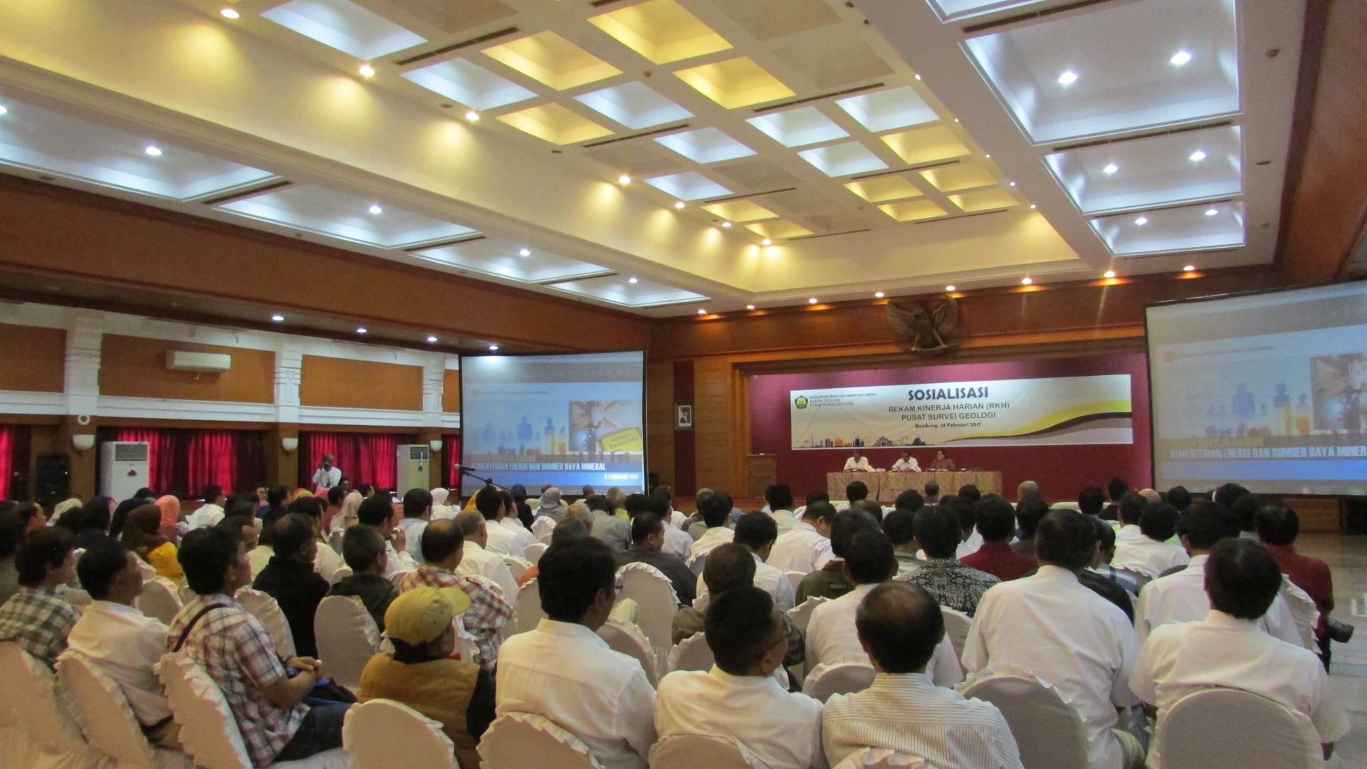 Sosialisasi Rekam Kinerja Harian Pusat Survei Geologi