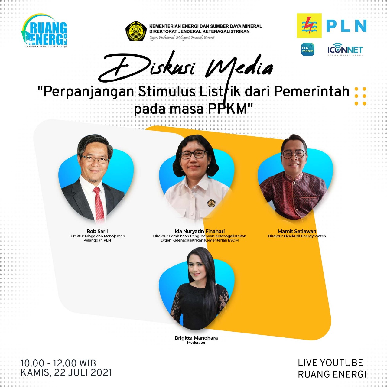 Stimulus Program Kelistrikan Diperpanjang Hingga Desember 2021