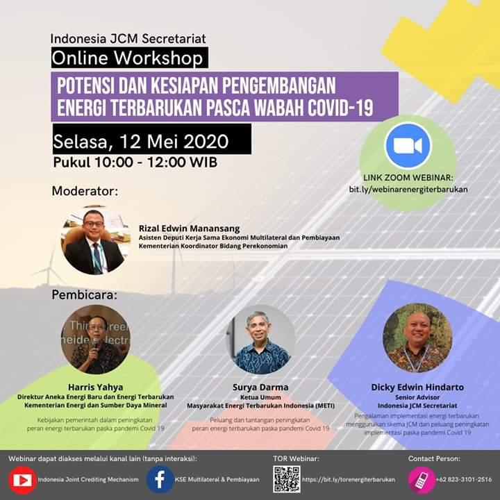 Subsektor EBTKE Perlu Diprioritaskan Dalam Paket Stimulus Pasca Covid-19