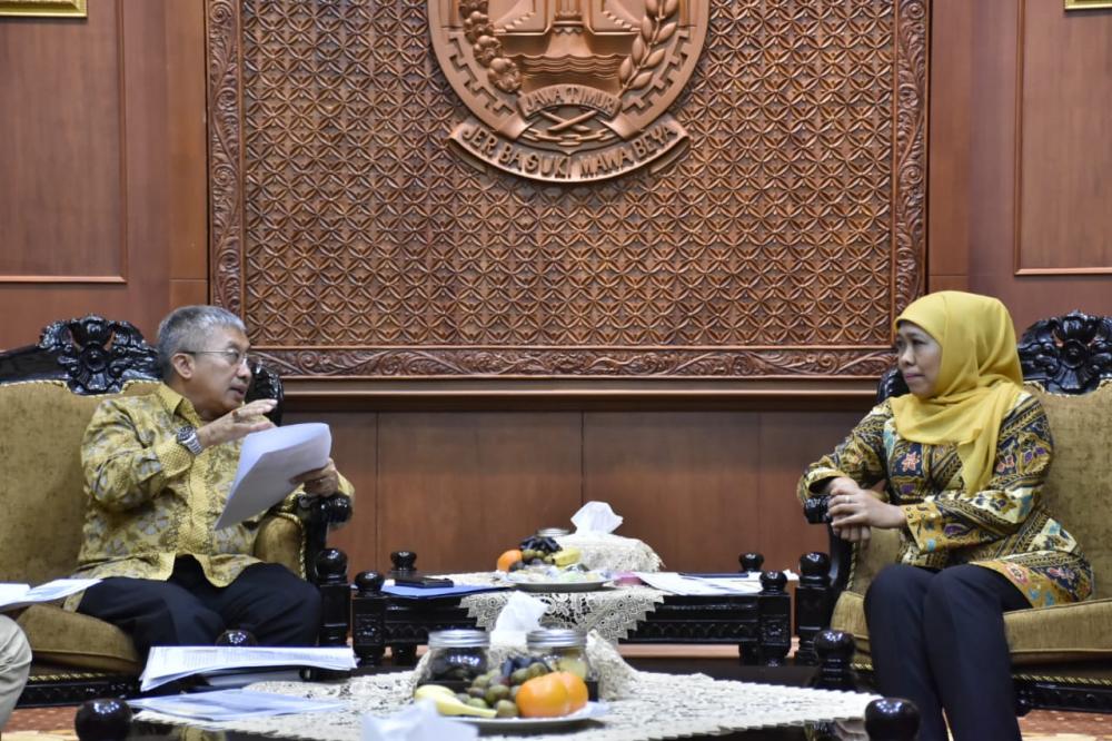 Temui Gubernur Khofifah dan Walikota Surabaya, Dirjen Toto Diskusi Pengembangan EBTKE di Jawa Timur