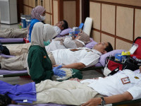 Tingkatkan Kesehatan dan Kepedulian, Poliklinik Ditjen Gatrik Gelar Aksi Donor Darah