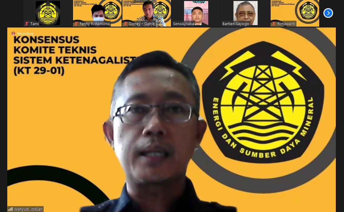 Tingkatkan Keselamatan Ketenagalistrikan, Ditjen Gatrik Gelar Rapat Konsensus Teknis Sistem Ketenagalistrikan (KT 29-01)