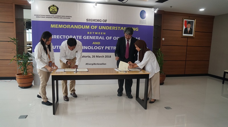 Tingkatkan Mutu SDM, Ditjen Migas Tandatangani MoU dengan Universiti Teknologi Petronas (UTP)