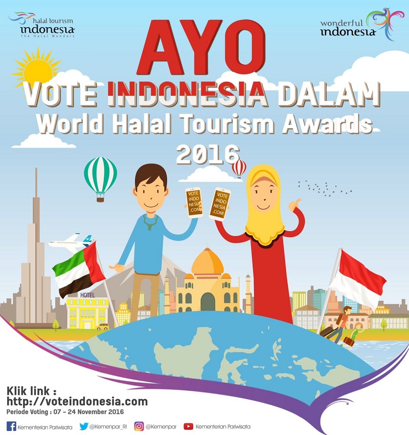 Menangkan WHTA (World Halal Tourism Award) untuk Pariwisata Indonesia di Mata Dunia