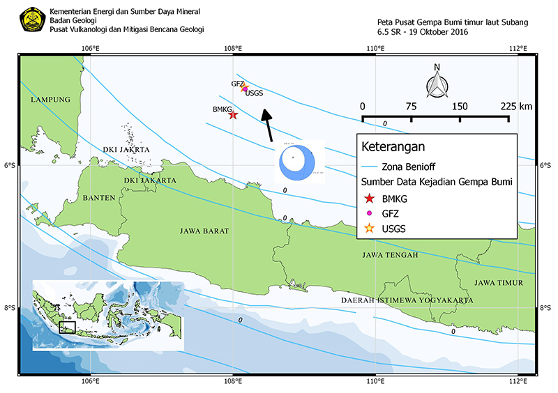 Gempa Subang 6.5 SR Dirasakan Skala II-III MMI Di Jakarta