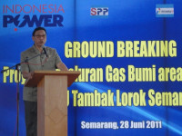 Menteri ESDM Resmikan Pemancangan Penyaluran Gas Bumi PLTGU Tambak Lorok