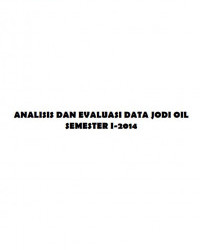 Analisis Dan Evaluasi Data JODI Oil Semester I Tahun 2014