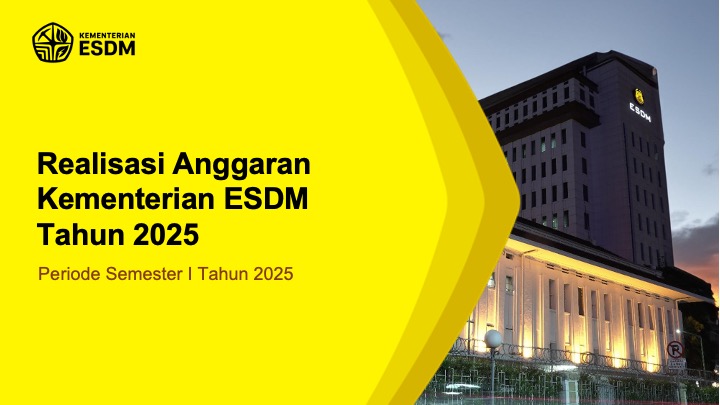 Laporan Realisasi Anggaran KESDM s.d. Juli 2025